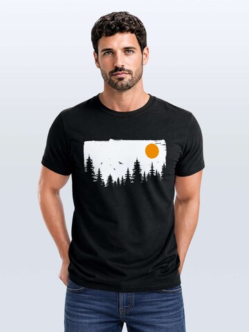 Neverless Shirt 'Forest'‌ in Schwarz