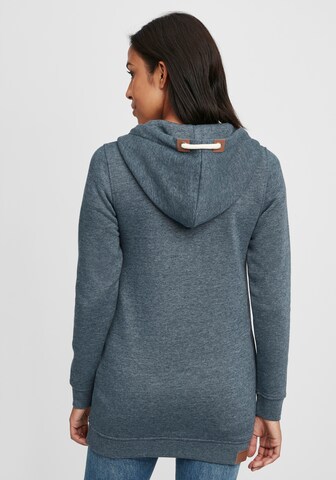 Oxmo Zip-Up Hoodie 'Vicky Straight-Zip' in Blue