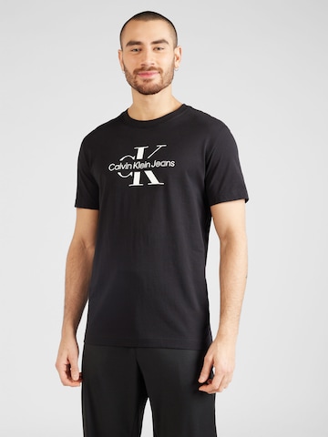 Calvin Klein Jeans T-Shirt in Schwarz: predná strana