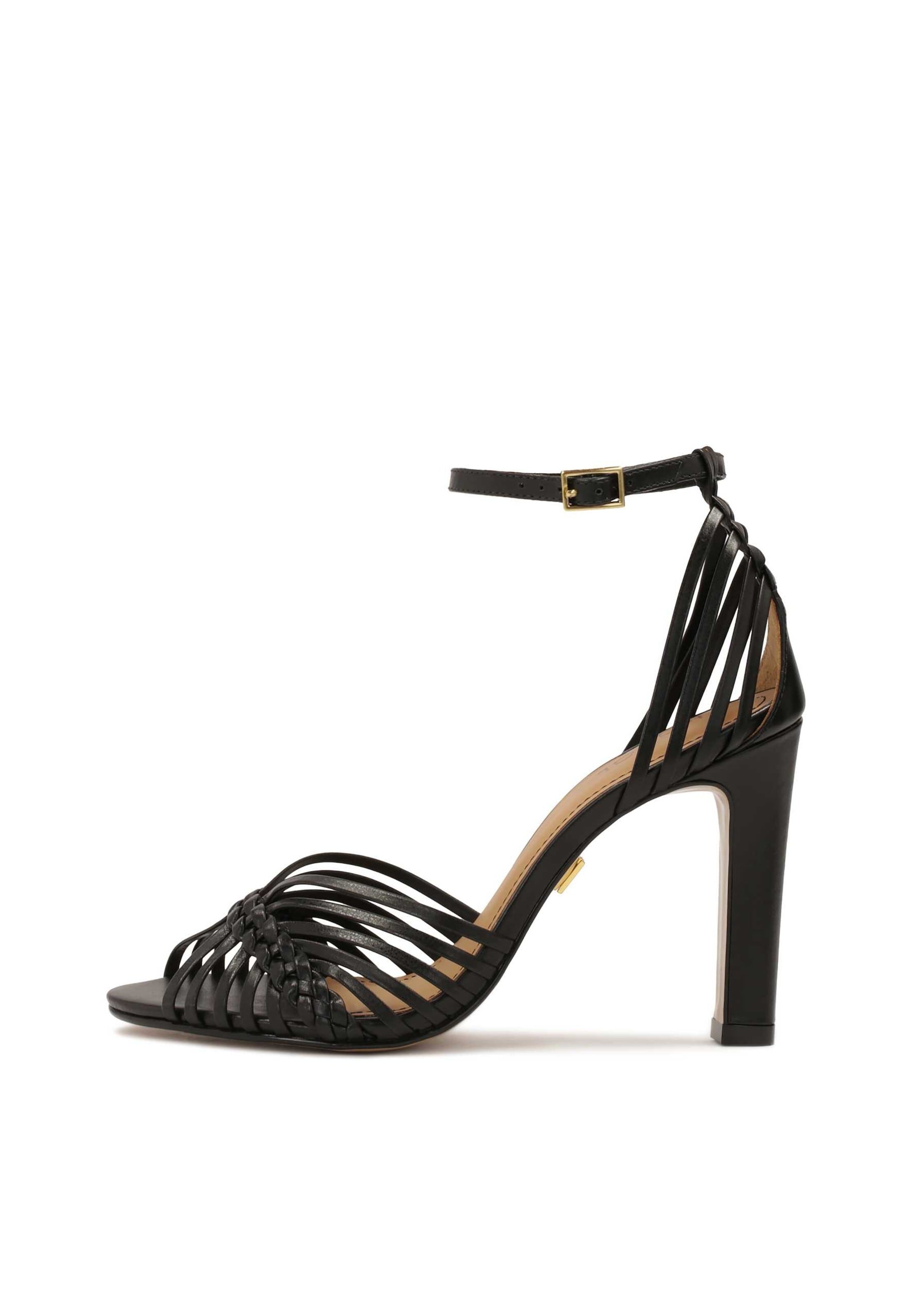 Sandalo con cinturino di Kazar in nero: frontale