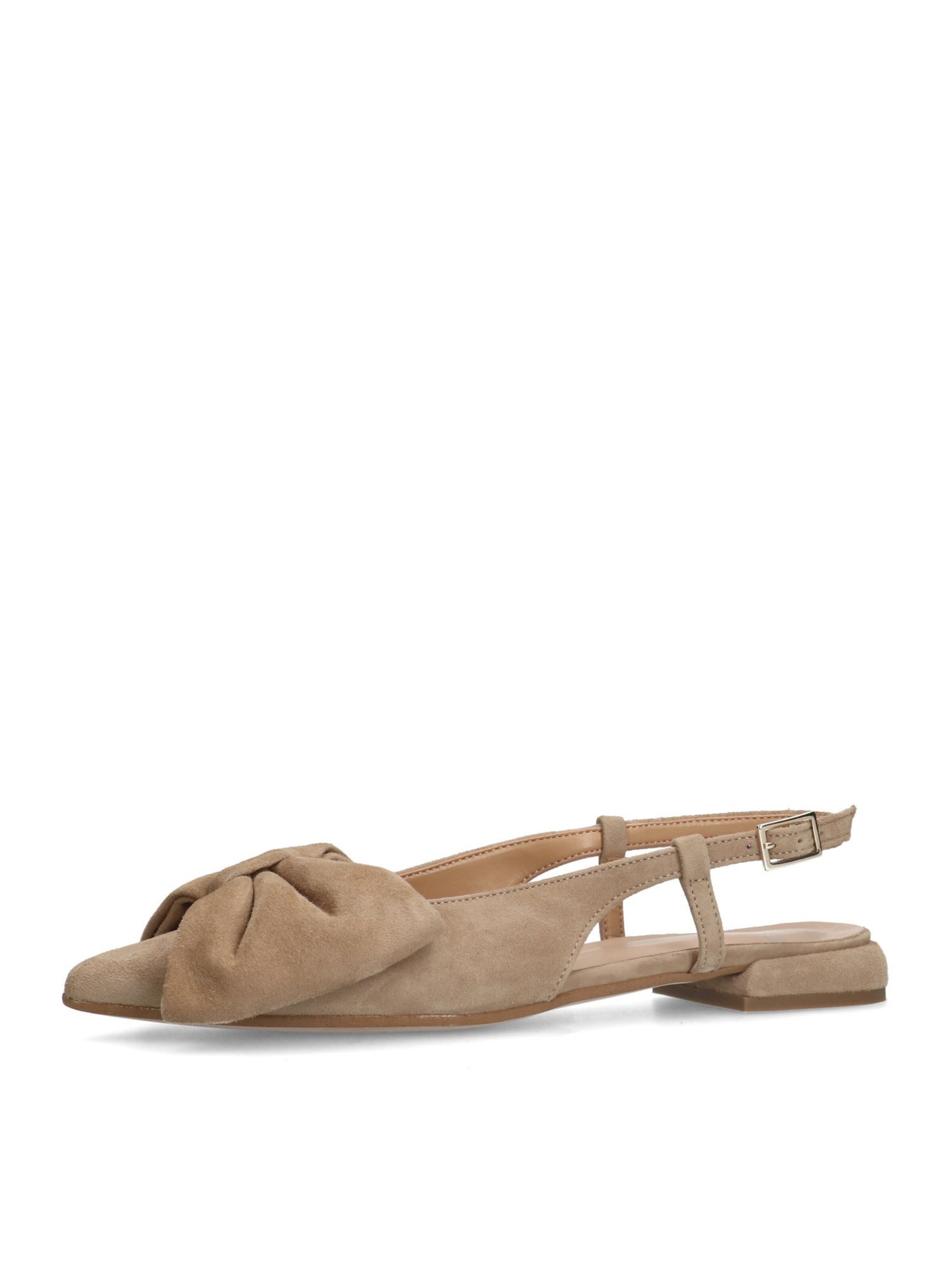 MANFIELD Muiltjes in Beige: voorkant