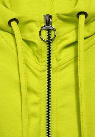 CECIL Zip-Up Hoodie in Yellow