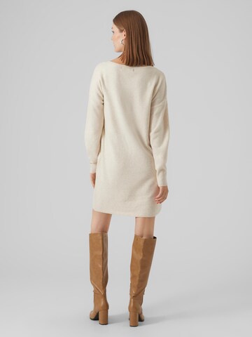 VERO MODA Knitted dress 'DOFFY' in Beige