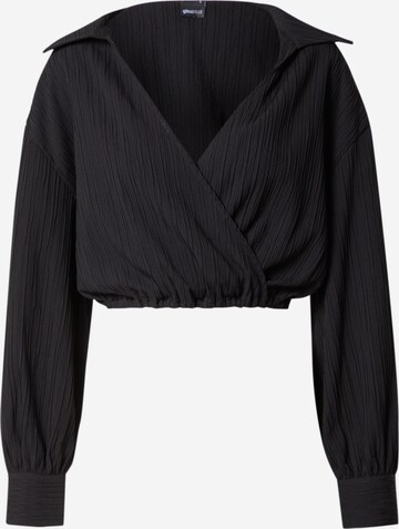 Gina Tricot Blouse 'Therese' in Zwart: voorkant