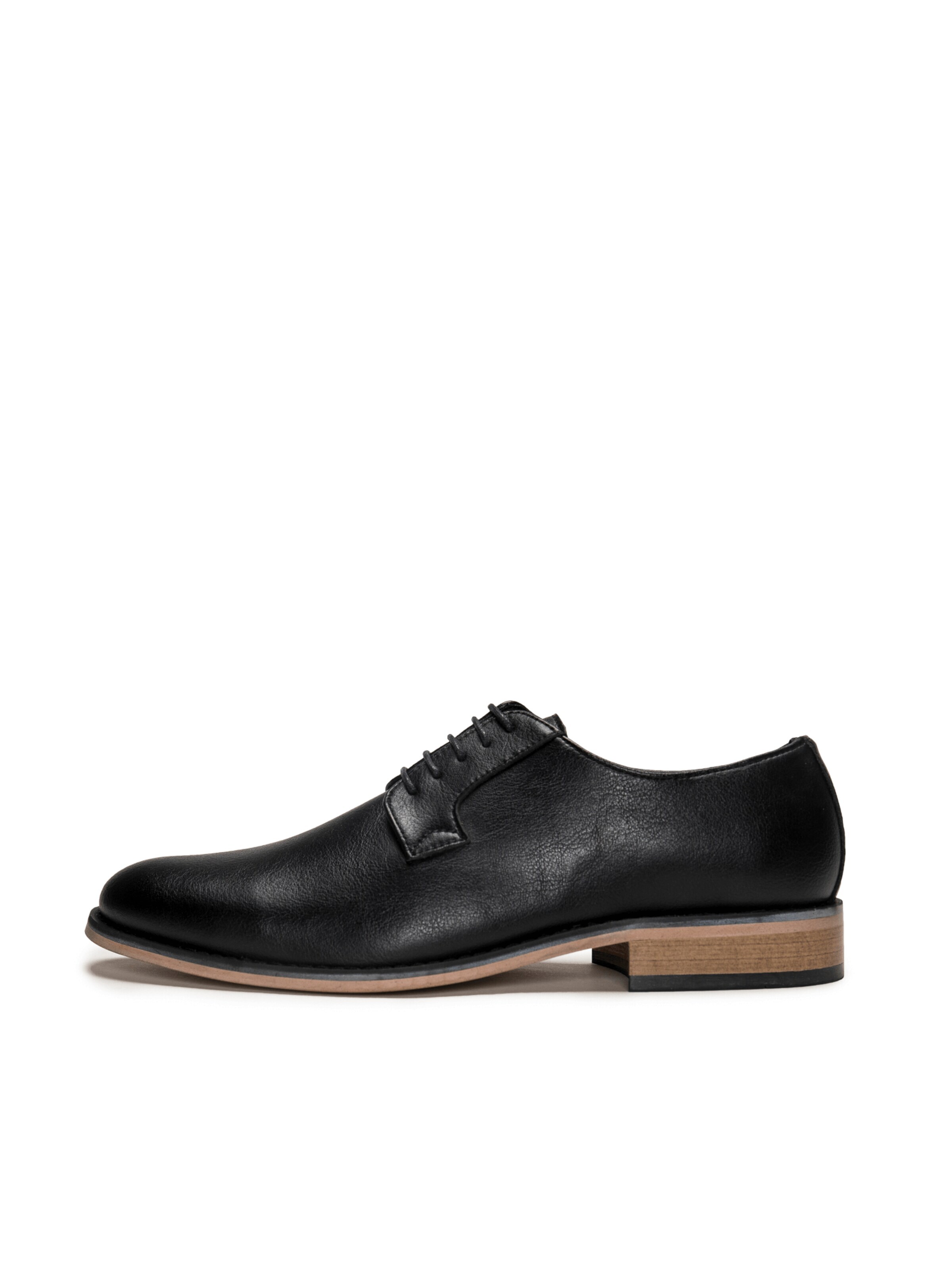 nae Vegan Shoes Veterschoen 'Jake' in Zwart: voorkant