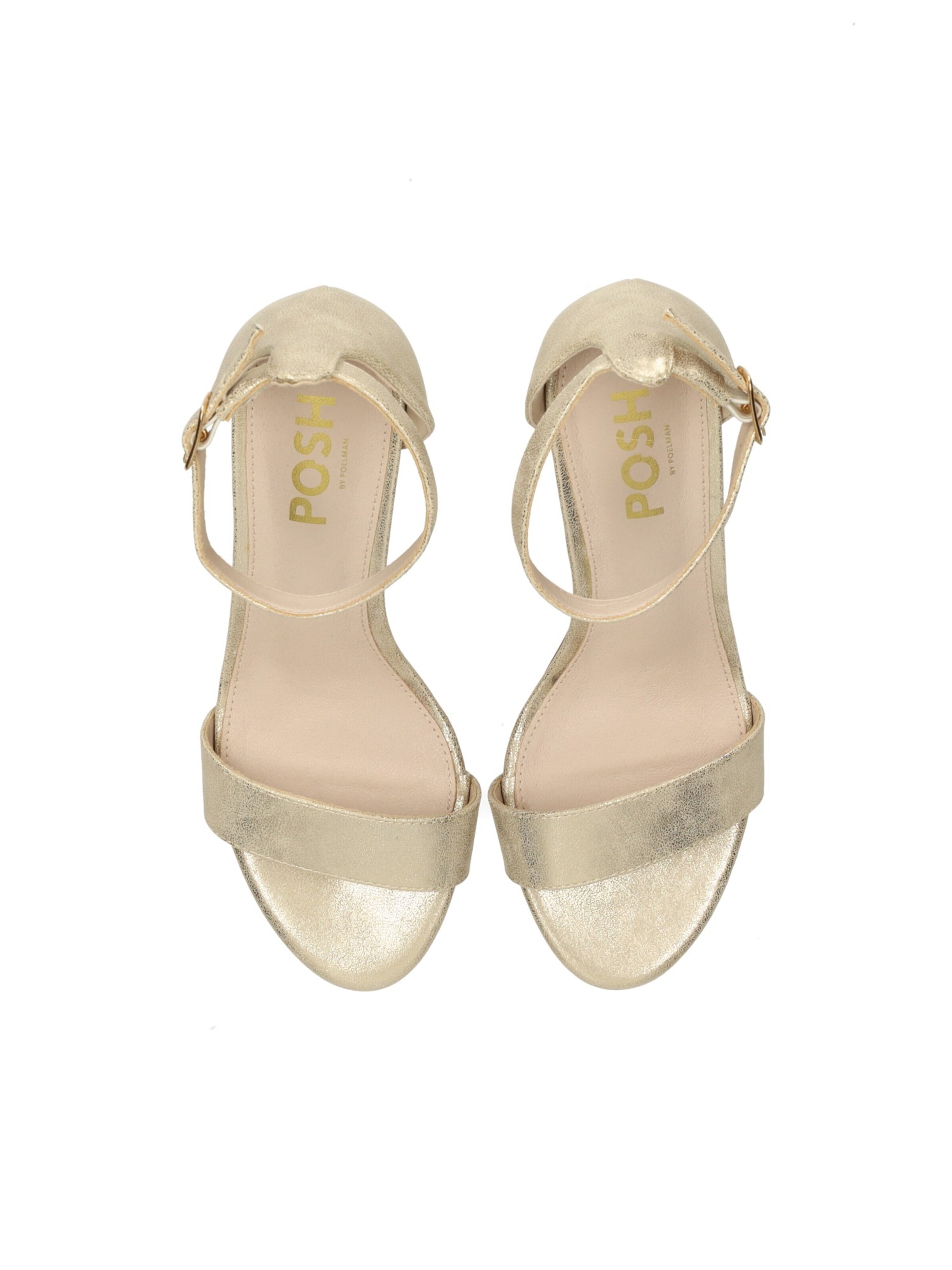 Sandales à lanières 'LAURIE' POSH by Poelman en or