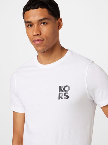Michael Kors Μπλουζάκι 'TRANSISTOR' σε λευκό