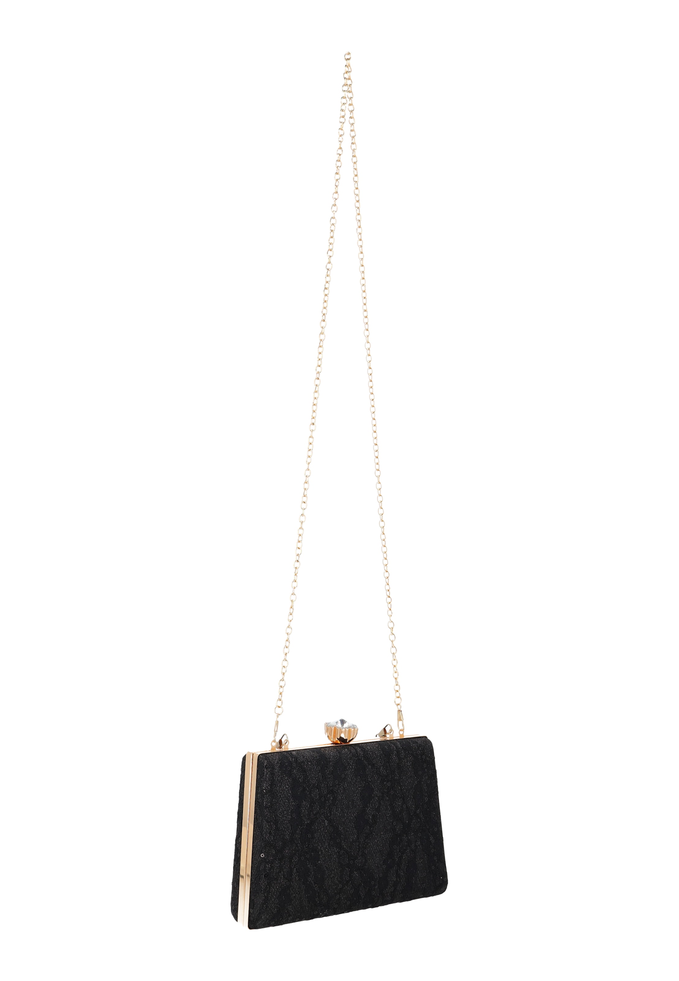 faina Clutch in Schwarz