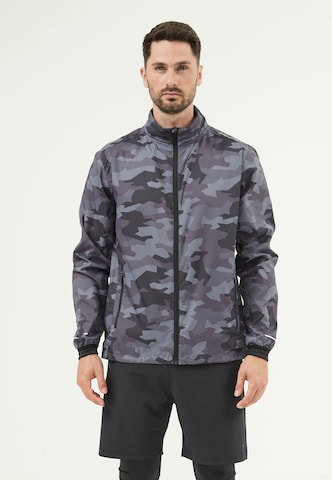 ENDURANCE Athletic Jacket 'Cuner' in Grey: front