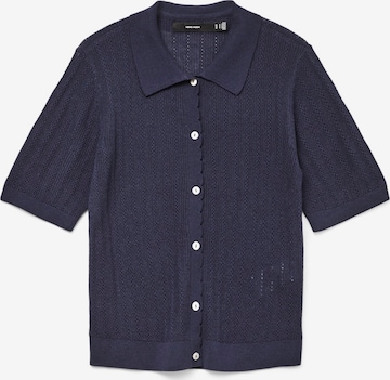 Geacă tricotată 'VMLuxlight' de la VERO MODA pe albastru: față