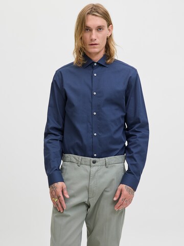 JACK & JONES - Ajuste estrecho Camisa 'JPRPARKER' en azul: frente