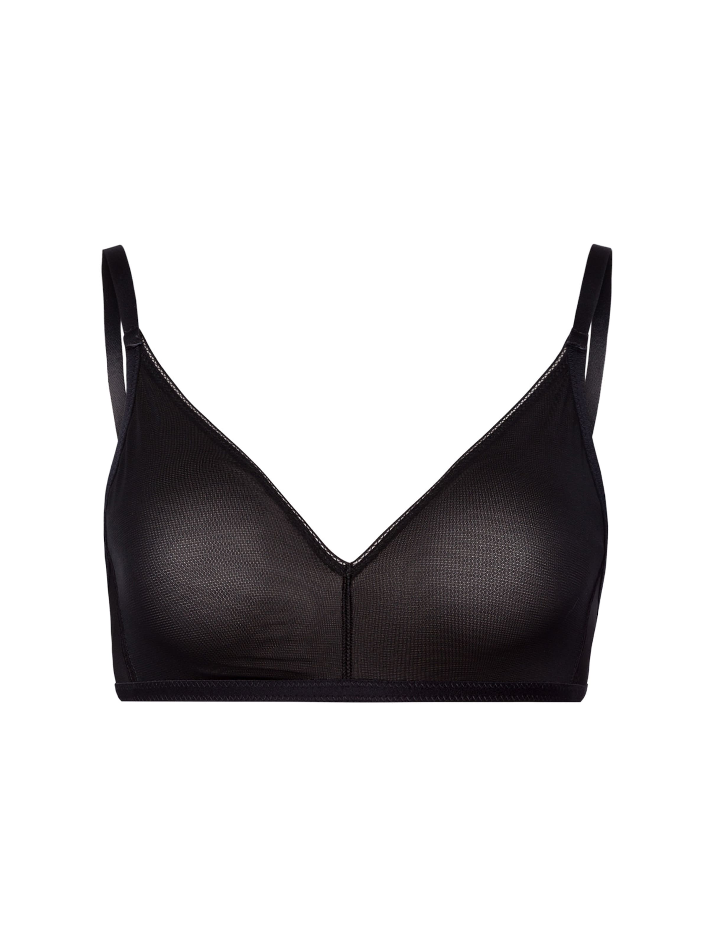 Hanro Bra ' Smooth Illusion ' in Black: front