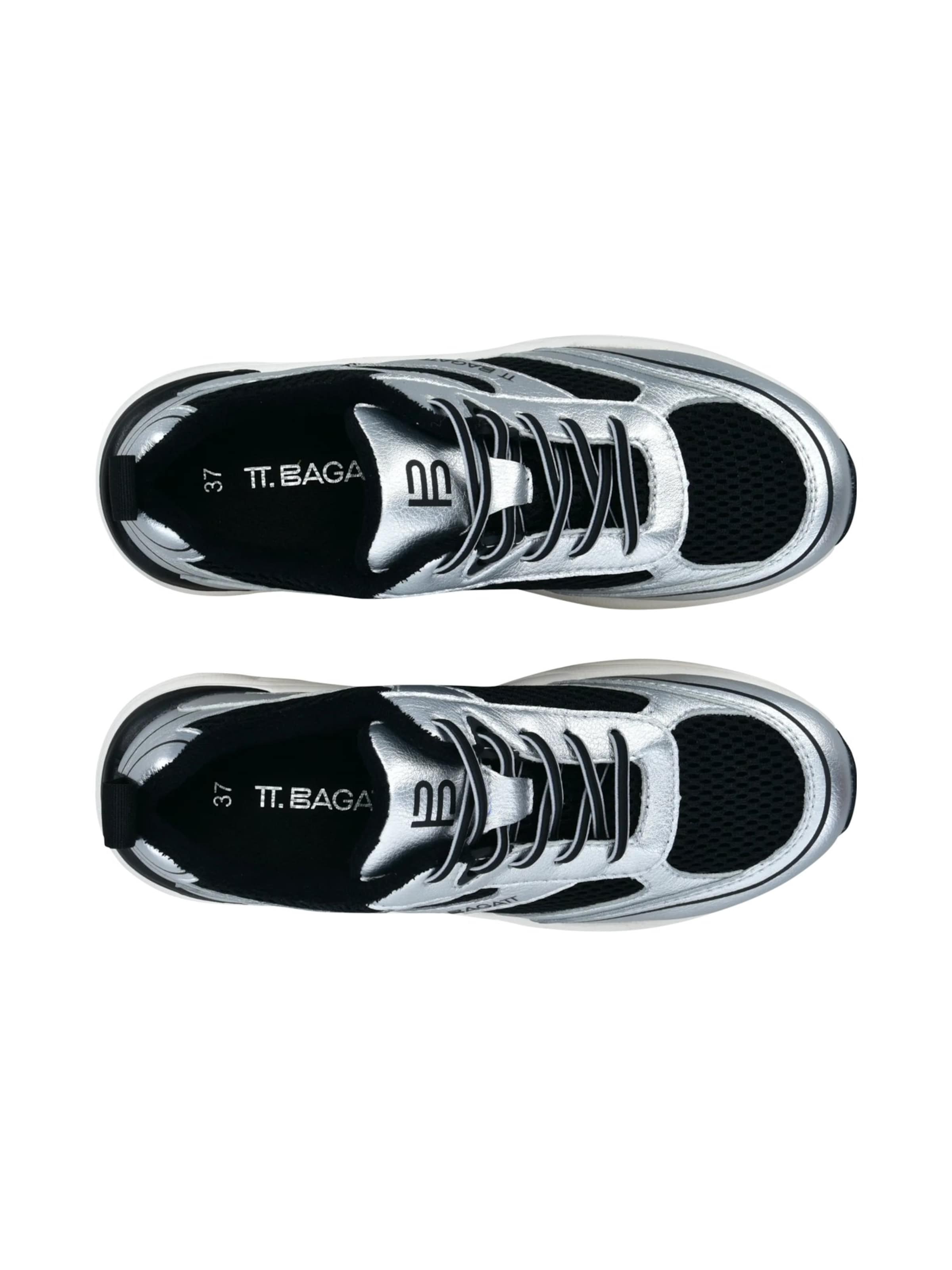 TT. BAGATT Σνίκερ χαμηλό σε ασημί