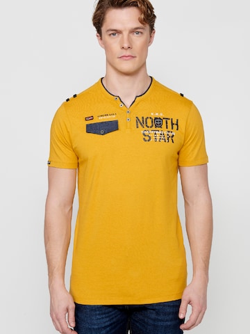 KOROSHI T-shirt i gul: framsida