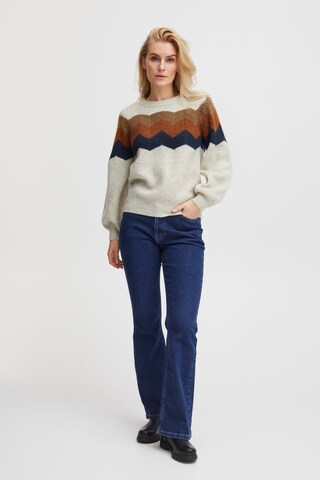 PULZ Jeans Sweater 'Mimi ' in Beige