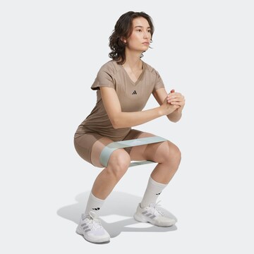 ADIDAS PERFORMANCE Funktionsshirt 'Train Essentials' in Braun