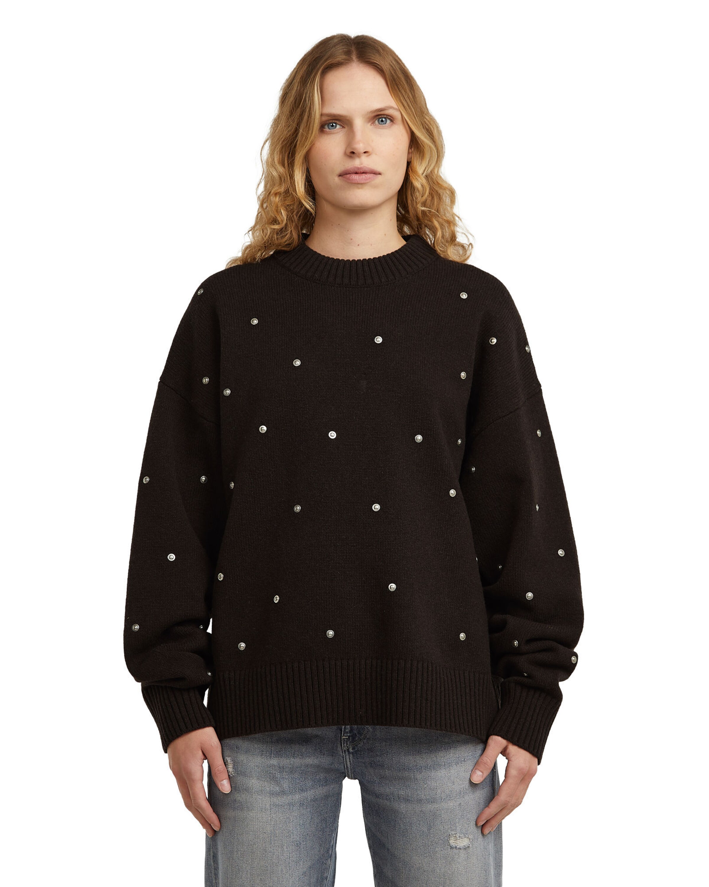 Pull-over 'Heritage' G-STAR en marron : devant