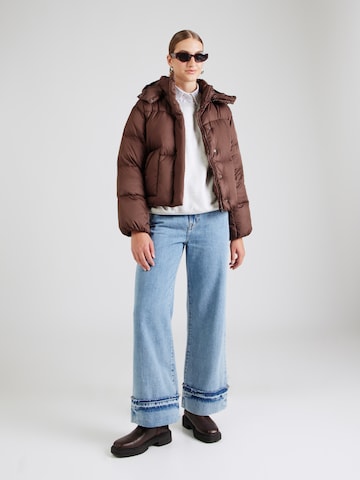 LEVI'S ® - Casaco de inverno 'Western Bubble Shortie Jacket' em castanho