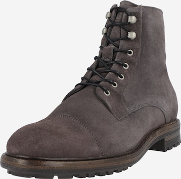 BLACKSTONE Lace-Up Boots in Grey: front