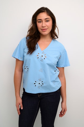 CULTURE Blouse 'Neely' in Blue: front