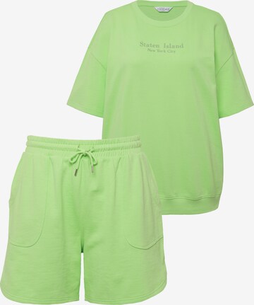 Studio Untold Short Pajama Set in Green: front