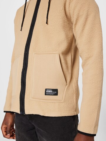 Redefined Rebel Fleece Jacket 'Elmer' in Beige