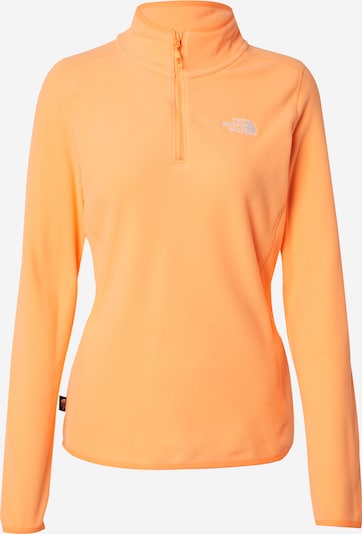 THE NORTH FACE Sportpullover '100 GLACIER' in orange / weiß, Produktansicht