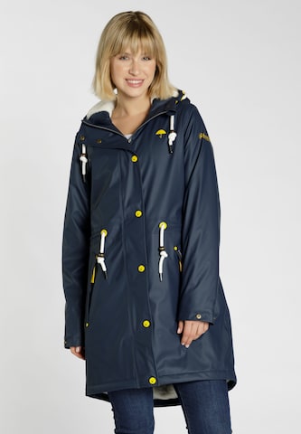 Schmuddelwedda Raincoat in Blue: front