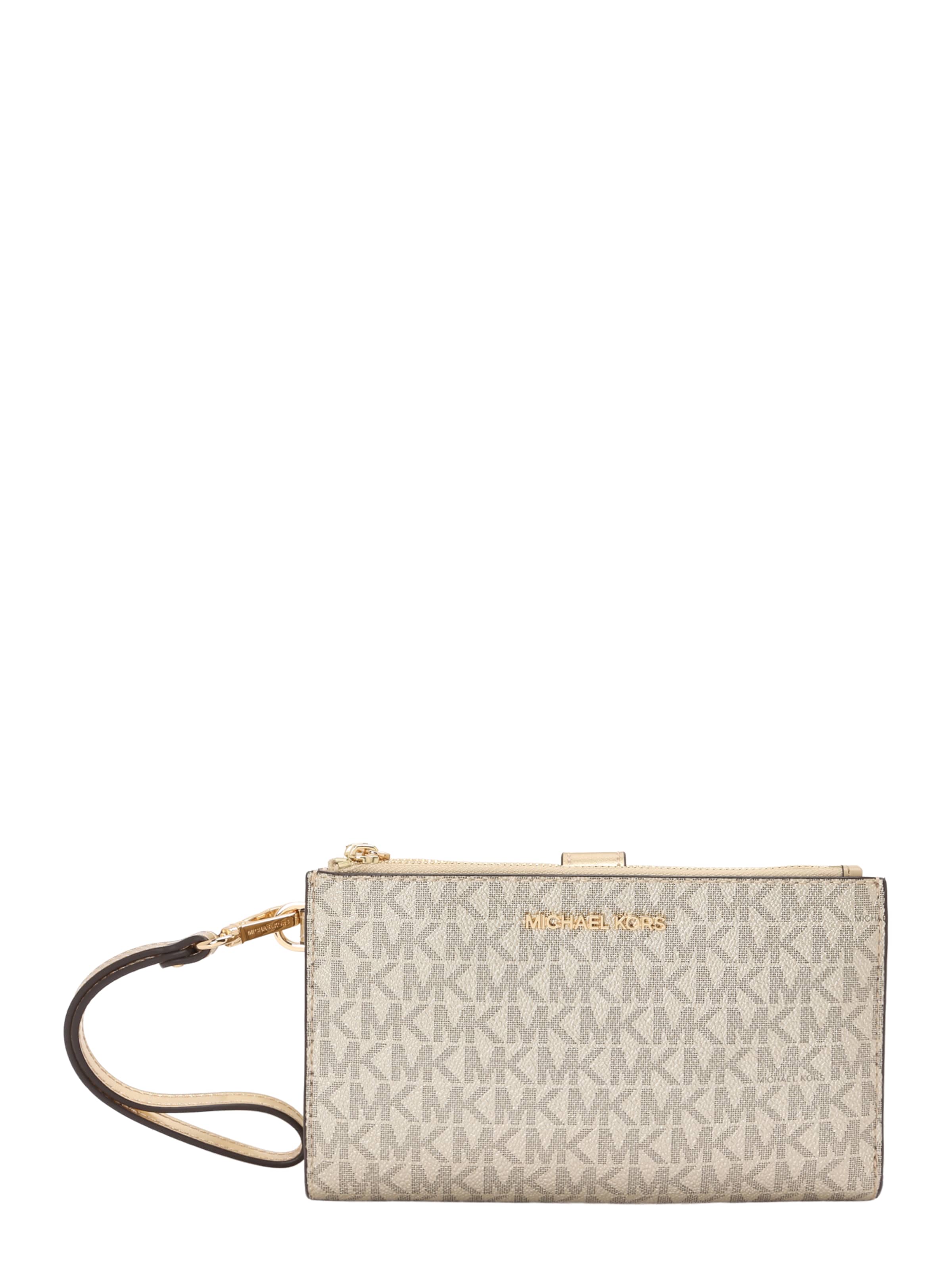 MICHAEL Michael Kors Clutch in Beige: front