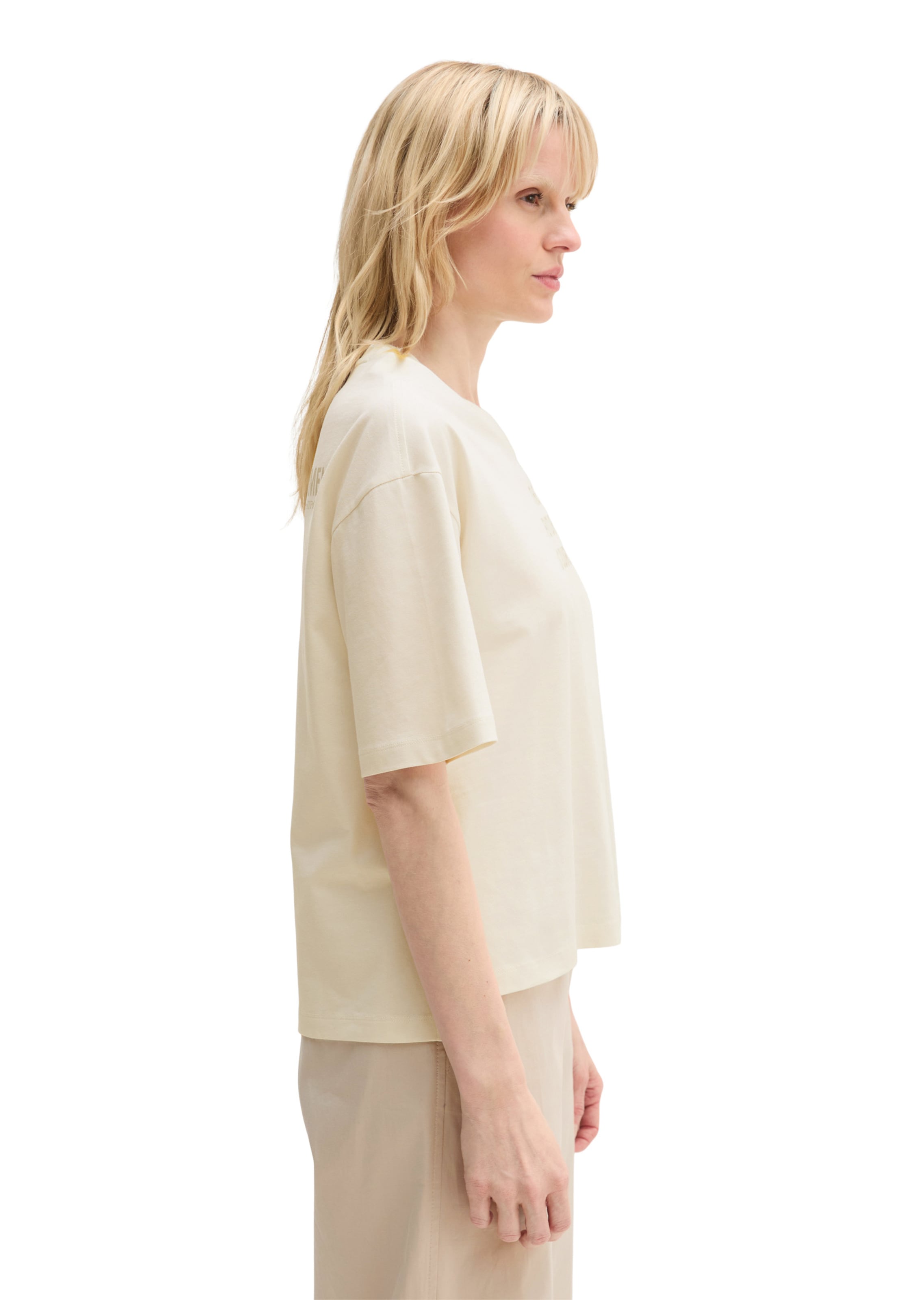 Marc O'Polo Shirt 'Woman's Day' in Beige