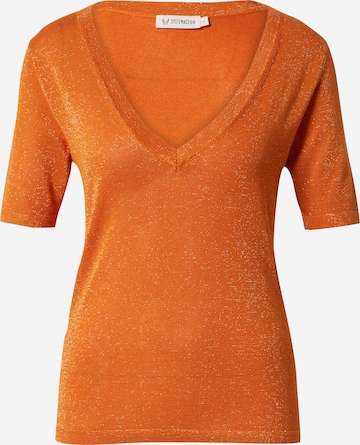 System Action Sweater 'CREPPI' in Orange: front