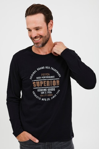 FQ1924 Longsleeve 'RIKARD' in Schwarz: predná strana