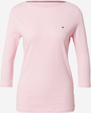 T-shirt TOMMY HILFIGER en rose : devant