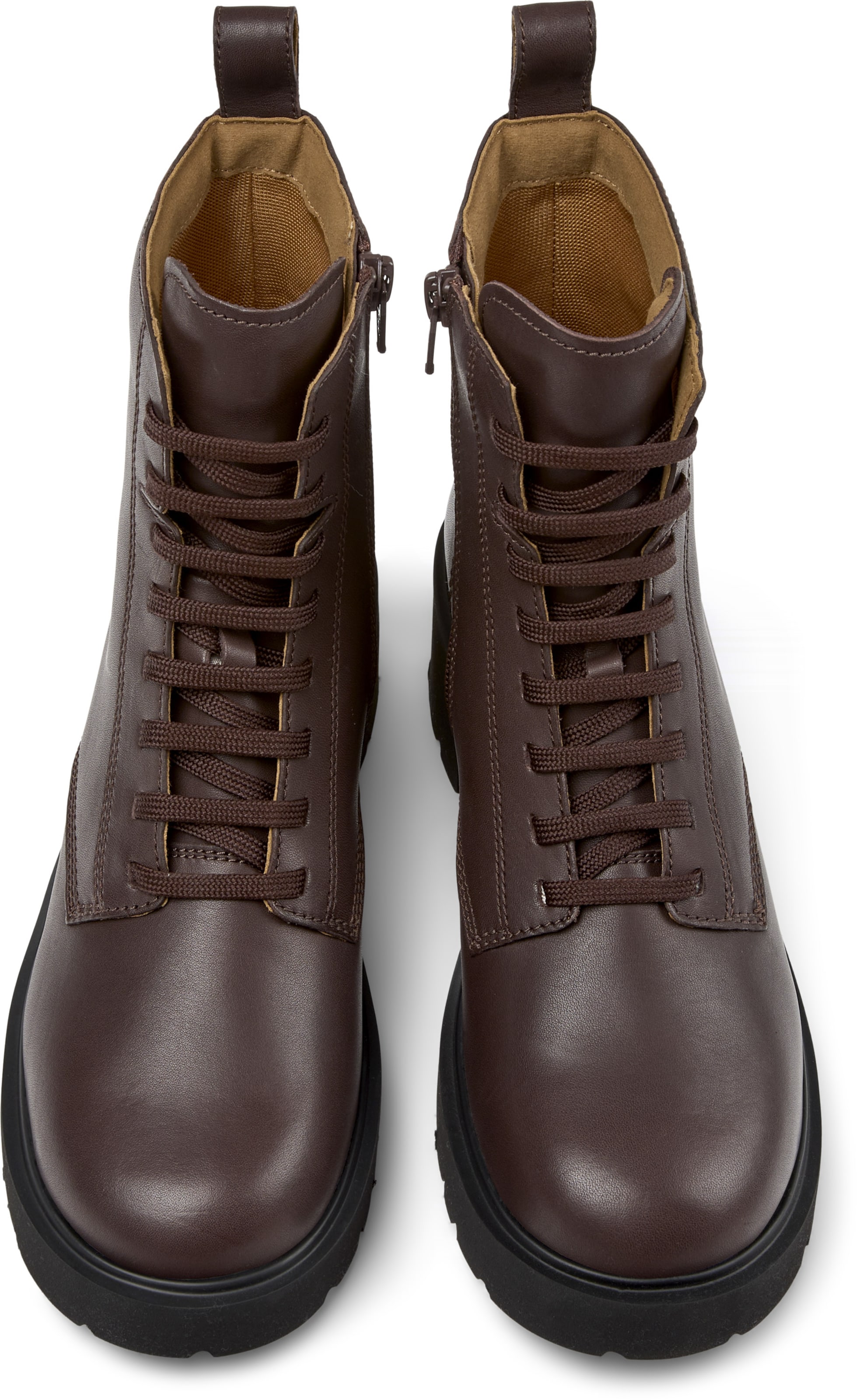 Bottines à lacets 'Milah' CAMPER en marron