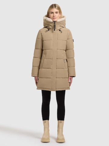 khujo Vinterkappa ' FALTD TEDDY ' i beige