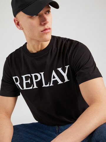 REPLAY Shirt in Zwart