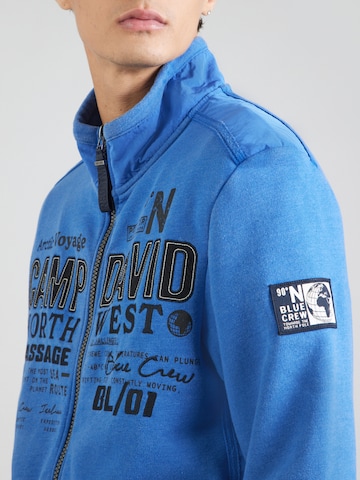 CAMP DAVID - Sudadera con cremallera en azul