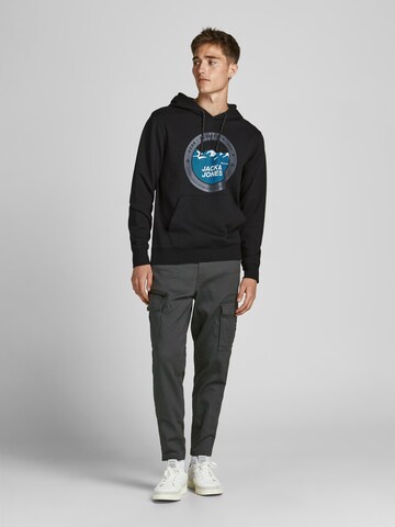 JACK & JONES Tapered Cargobroek 'Ace Dex' in Grijs