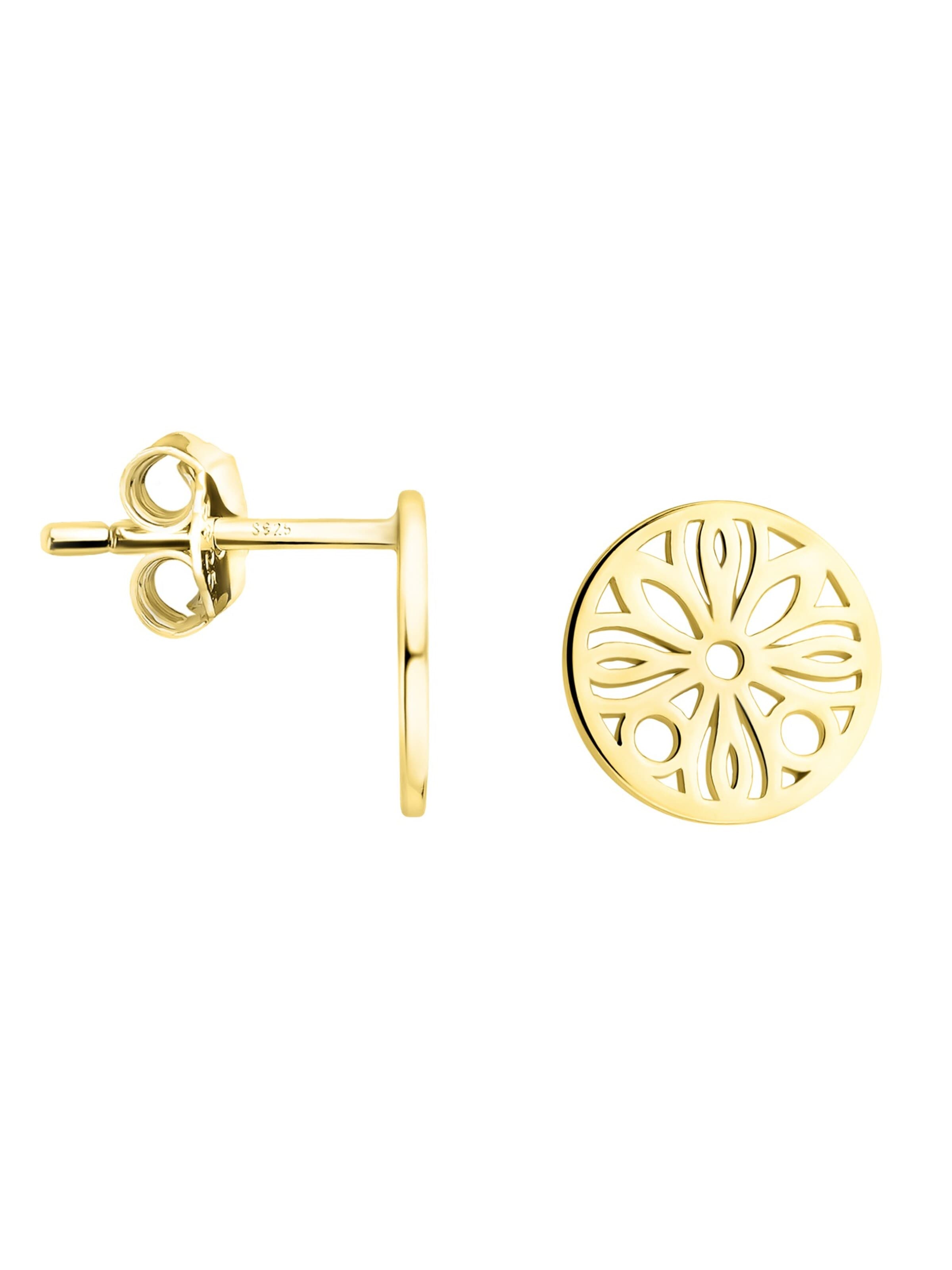 Sofia Milani Earrings 'Ornament Circle' in Gold: front