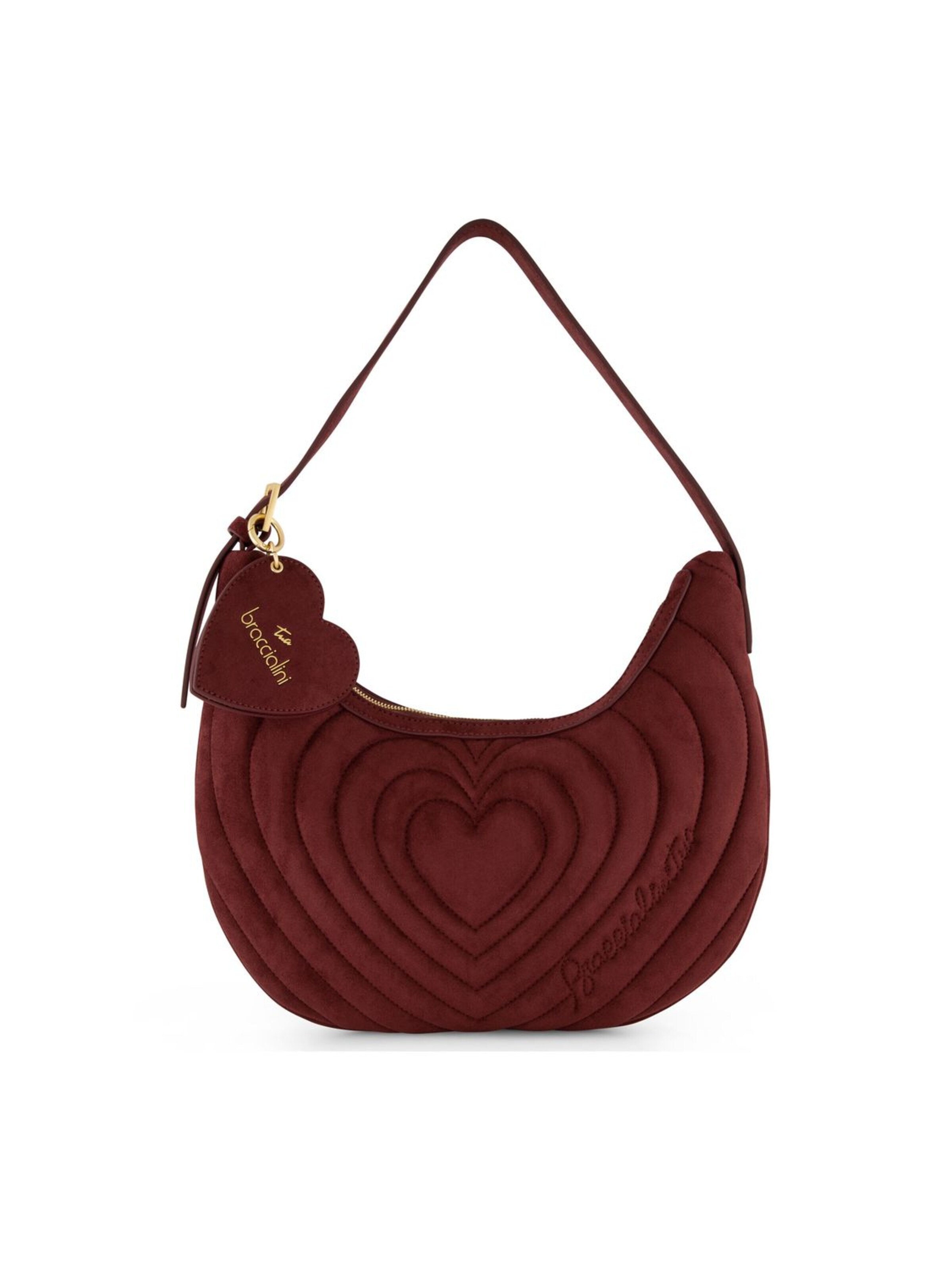 Braccialini - Bolso de hombro 'Beth Matelassé' en rojo: frente