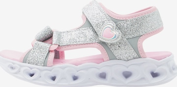 SKECHERS Сандали 'HEART LIGHTS' в сребърно: отпред