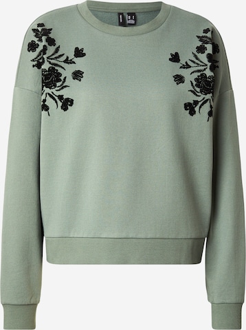 VERO MODA Sweatshirt 'VMHelen Trina' in Grün: Vorderseite