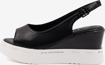 Alviero Martini Sandale in Schwarz: Vorderseite