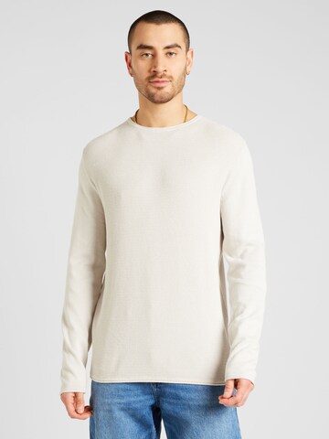 Pull-over QS en gris : devant