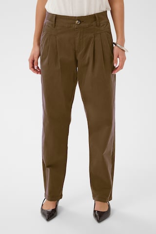 CULTURE Regular Trousers 'CUwini Brita' in Brown: front