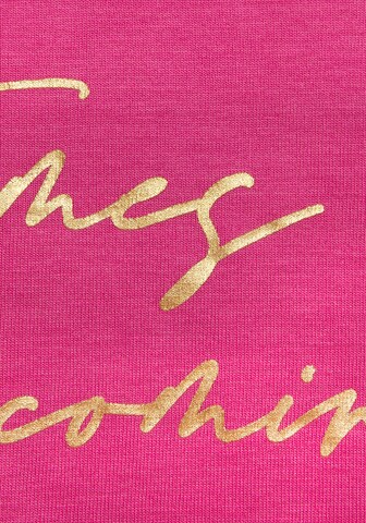LASCANA Pajama shirt in Pink