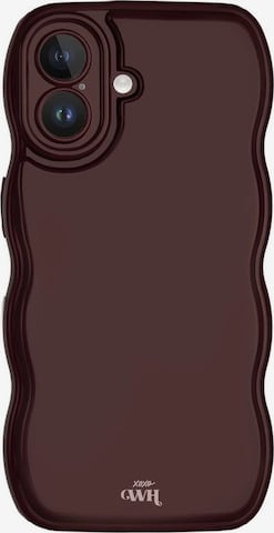 Protection pour smartphone 'Glossy Wavy' xoxoWildhearts en rouge : devant