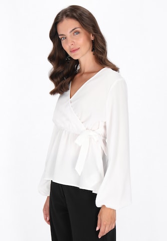 Chemisier usha BLACK LABEL en blanc