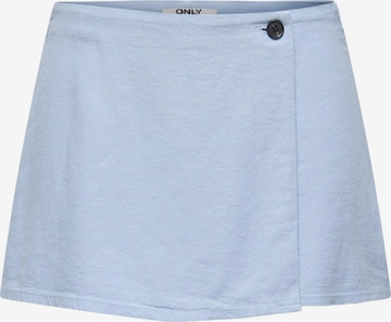 Jupe 'ONLCaro' ONLY en bleu : devant