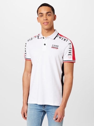 CAMP DAVID - Camiseta en blanco: frente